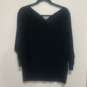 EUC | Black V-Neck/squarish neck Sweater XXL